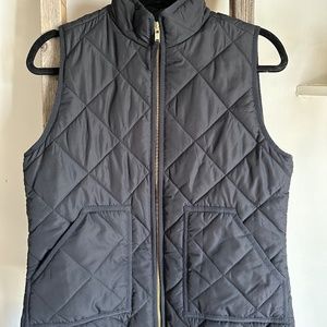 J. Crew Women's Black Puffer Vest Size Small